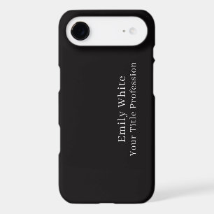 Night Black Plain Elegant Professional Modern