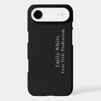 Night Black Plain Elegant Professional Modern