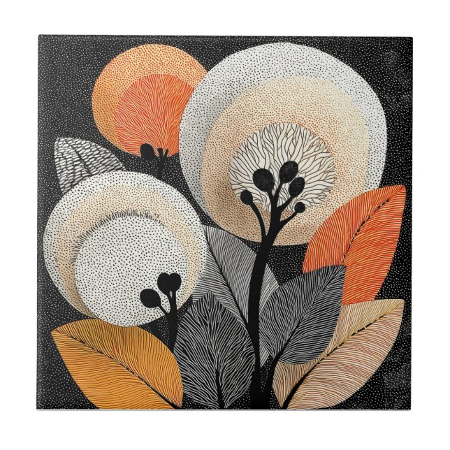 Night Bloom on the Red Planet #1 Tile (Front)