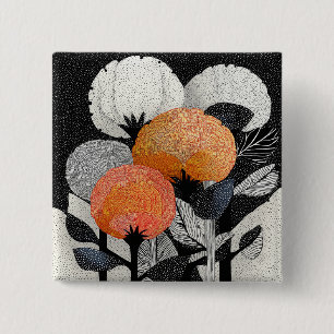 Night Bloom on the Red Planet #2 15 Cm Square Badge