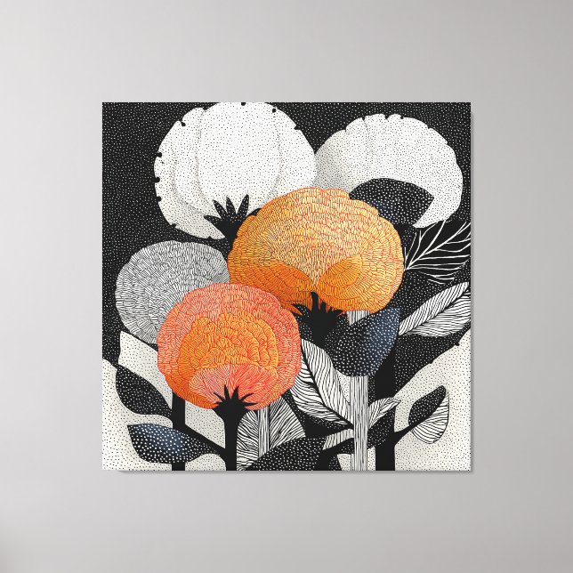 Night Bloom on the Red Planet #2 Canvas Print (Front)