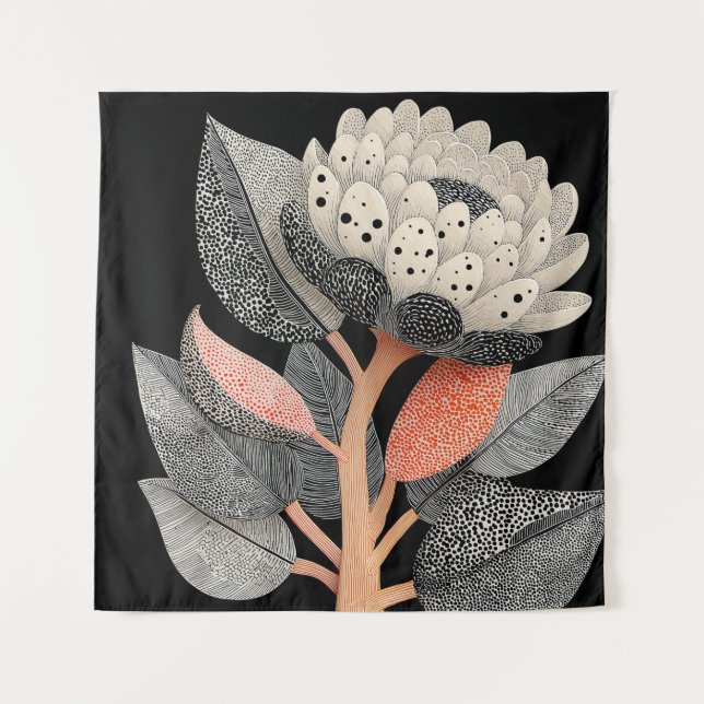 Night Bloom on the Red Planet #3 Tapestry (Front)