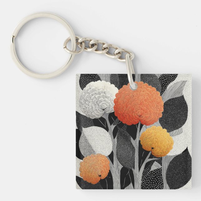 Night Bloom on the Red Planet #5 Key Ring (Front)