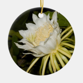 Night blooming cereus flower ornament. ceramic tree decoration