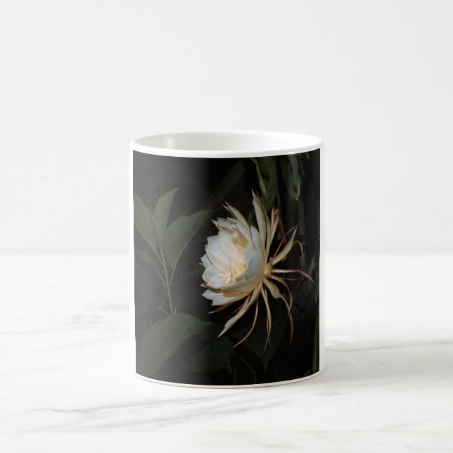 night blooming cereus sideview coffee mug (Center)