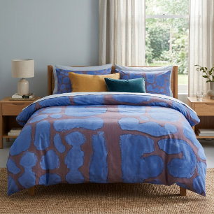 Night Blue Abstract Vintage Art Pillowcase