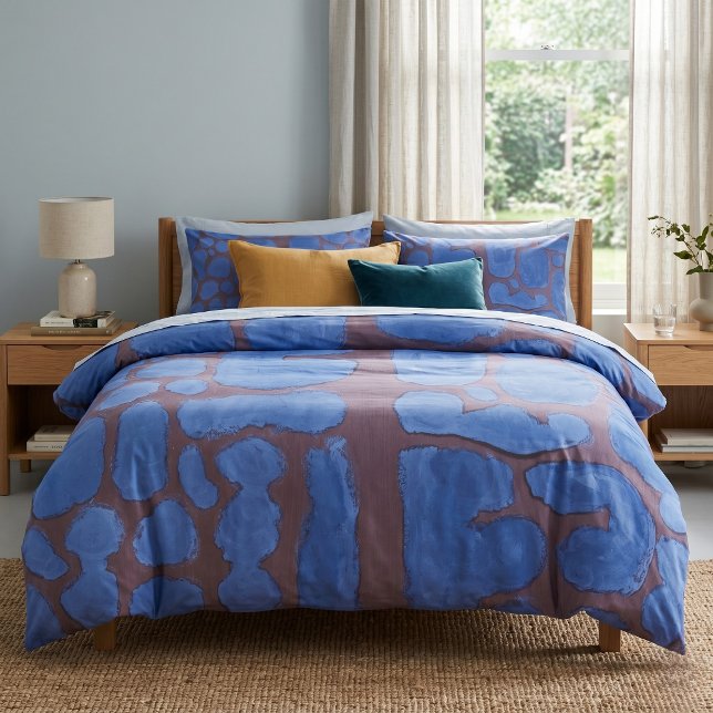 Night Blue Abstract Vintage Art Pillowcase (Creator Uploaded)