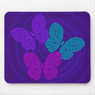 Night butterflies mousepad