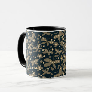 Night butterflies mug