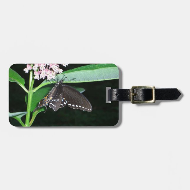 Night Butterfly Black Swallowtail at Shenandoah Luggage Tag (Front Horizontal)