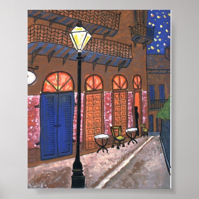 Night Cafe at Pirates Alley Poster (Front)