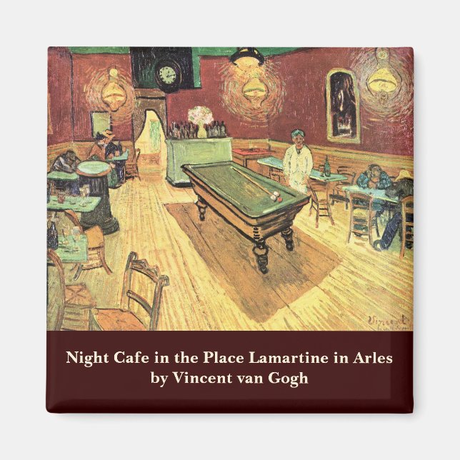 Night Cafe, Place Lamartine by Vincent van Gogh Magnet (Front)