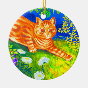 Night Cat Ceramic Tree Decoration