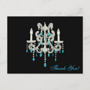Night Chandelier ~ Postcard