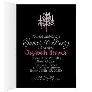 Night Chandelier SIZE/PAPER/STYLE OPTIONS - RSVP &