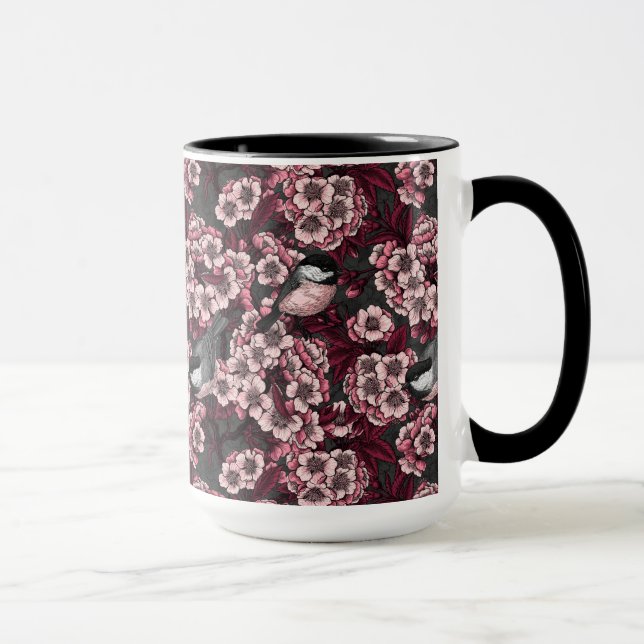 Night cherry garden mug (Right)
