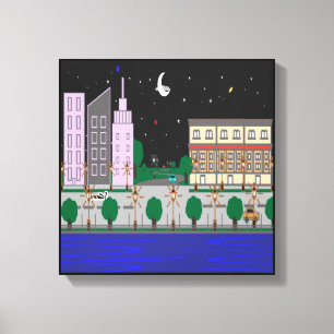 Night City Canvas Print