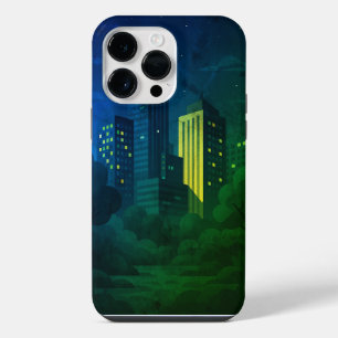 Night City Skyline iPhone 14 Pro Max Case