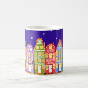Night City Walking Cat Mug