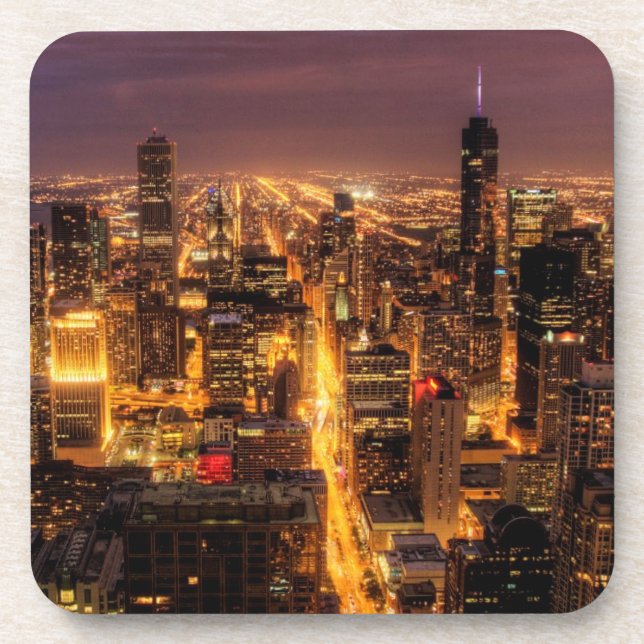 Night cityscape of Chicago Coaster (Front)