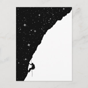 Night climbing postcard
