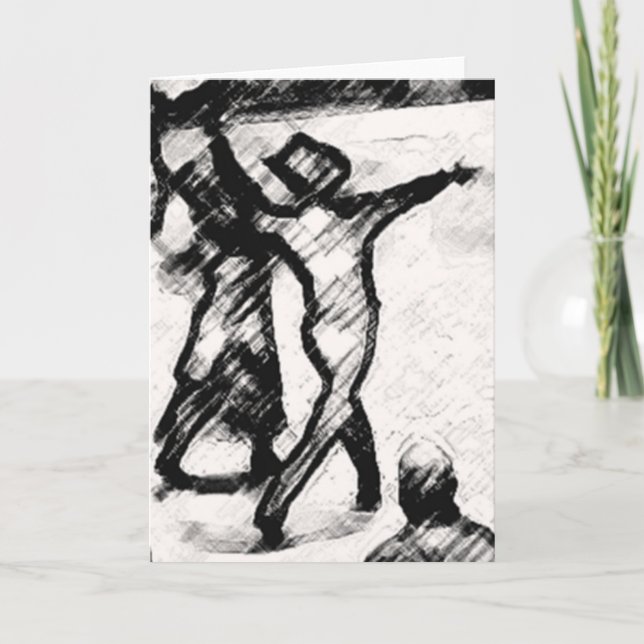 NIGHT CLUB 2 STEP DANCE GREETING CARD (Front)