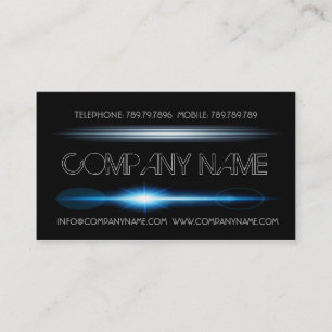 Night Club Manager Black Light Business Card