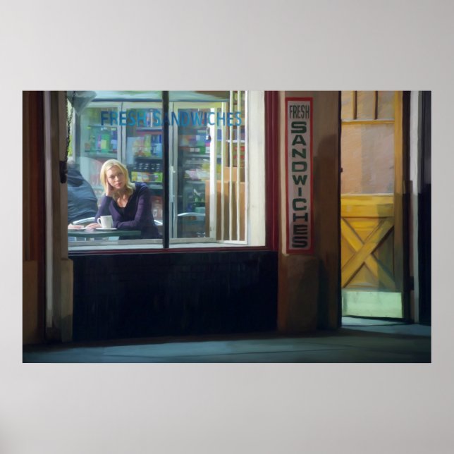 Night coffee poster (Front)