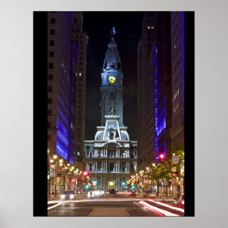 Night Colour Broad St Poster