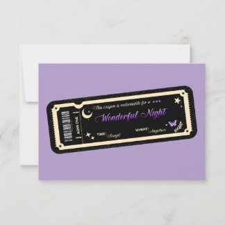 Night coupon Thank You Card