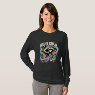 Night Crew Racoon Long Sleeve T-Shirt