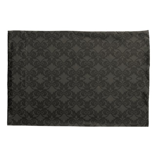 Night Damask Bows Reversible Pillowcase (Back)