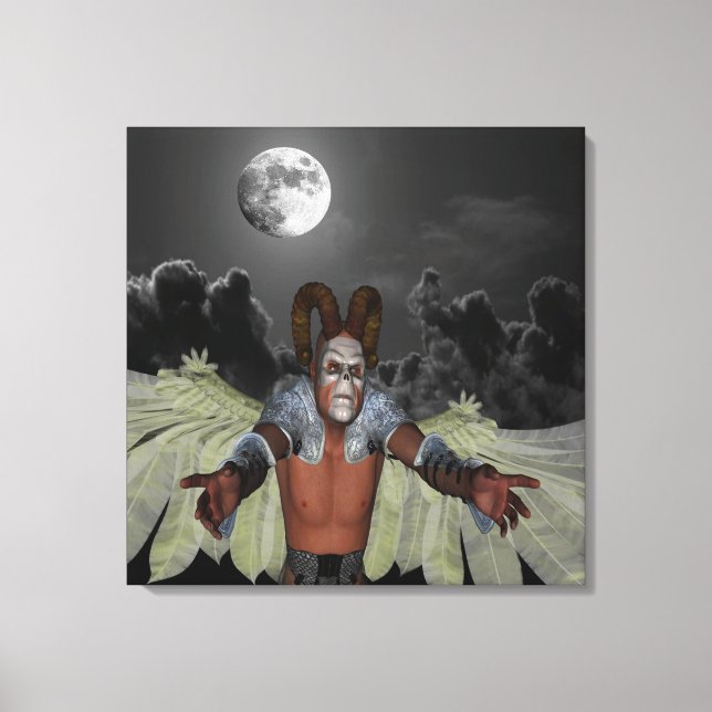Night Demon Canvas Print (Front)