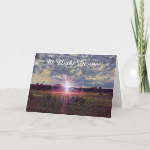 Night Divine Luke Christmas Story Art Christmas Card