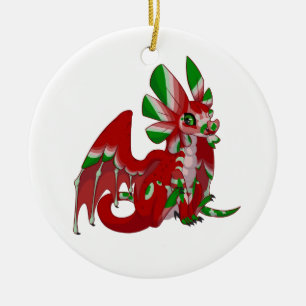 Night Dragon Ceramic Tree Decoration