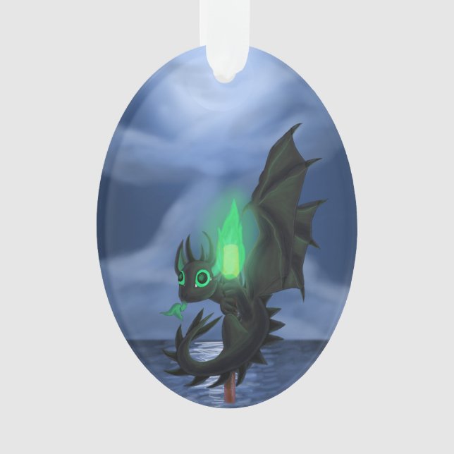 Night Dragon Ornament (Front)