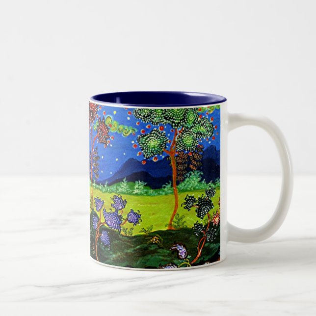 Night Dreamscape Two-Tone Coffee Mug (Right)