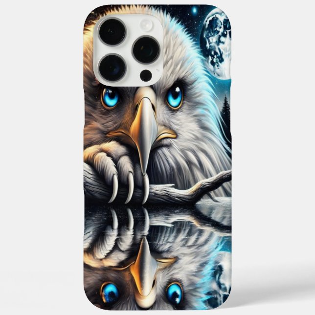 Night Eagle Under Glowing Cosmic Skies Case-Mate iPhone Case (Back)