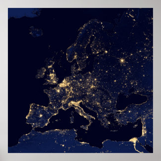 Night Europe Poster