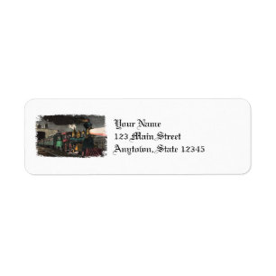 Night Express Train Return Address Labels