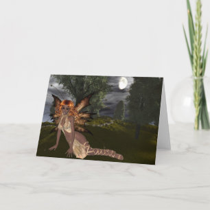 Night Fairy Design 1 - Fantasy Greeting Card