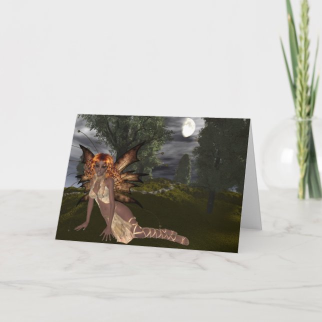 Night Fairy Design 1 - Fantasy Greeting Card (Front)