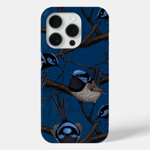 Night fairy wrens iPhone 15 pro case