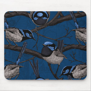 Night fairy wrens mouse mat