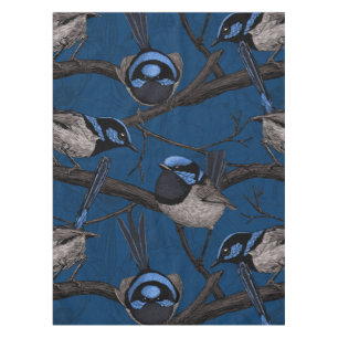 Night fairy wrens tablecloth