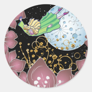 Night Flight Classic Round Sticker