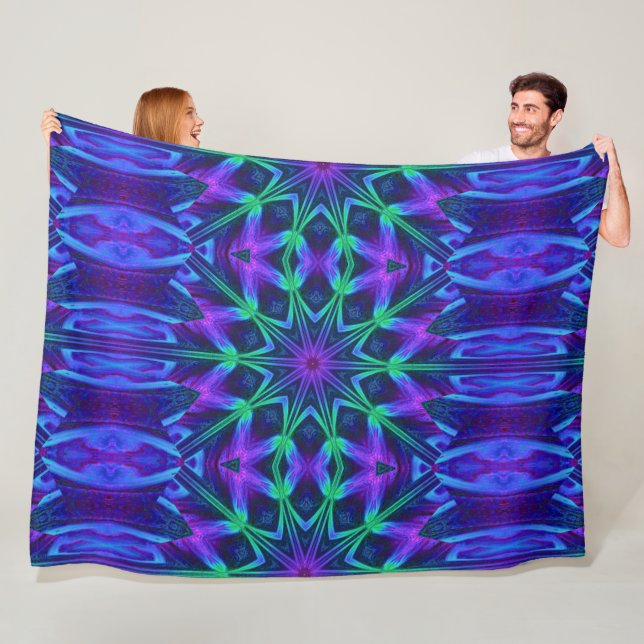 Night Flower 1 Fleece Blanket (In Situ)