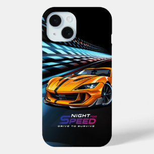 Night for Speed iPhone 15 Case