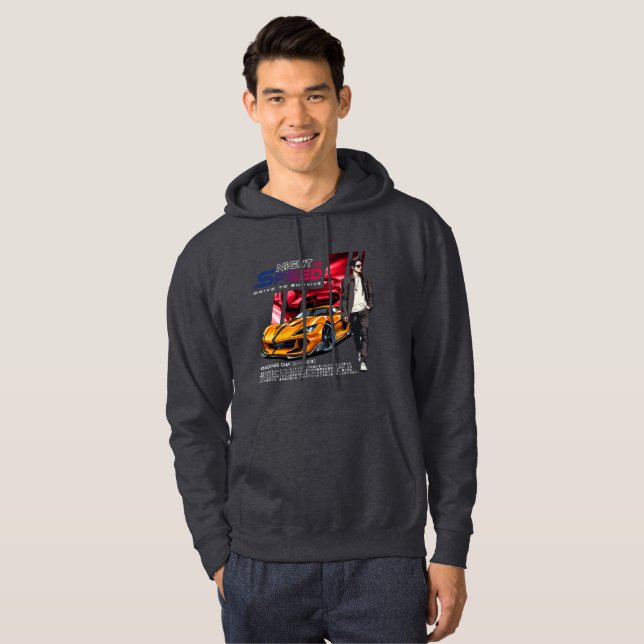 Night for Speed | Men's Hoodie (Front Full)