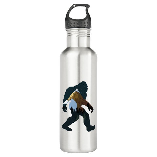Night Forest Bigfoot 710 Ml Water Bottle (Front)